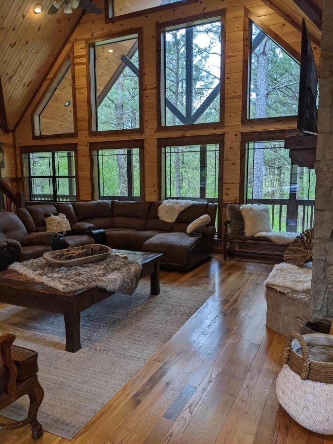Stone Mountain Lodge 5000Sqft 6 Bed Game Room Pool Table Hot Tub Broken Bow Exterior foto